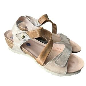 Wanda Panda Women's Tamina Leather Sandals Size 7 (EUR38